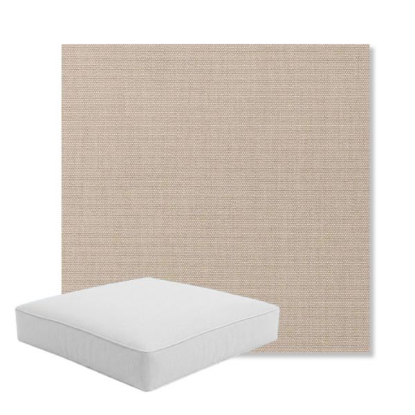 Picture of Play Oat | Boxed Square Outdoor Seat Cushion - Sunbrella© Fabric