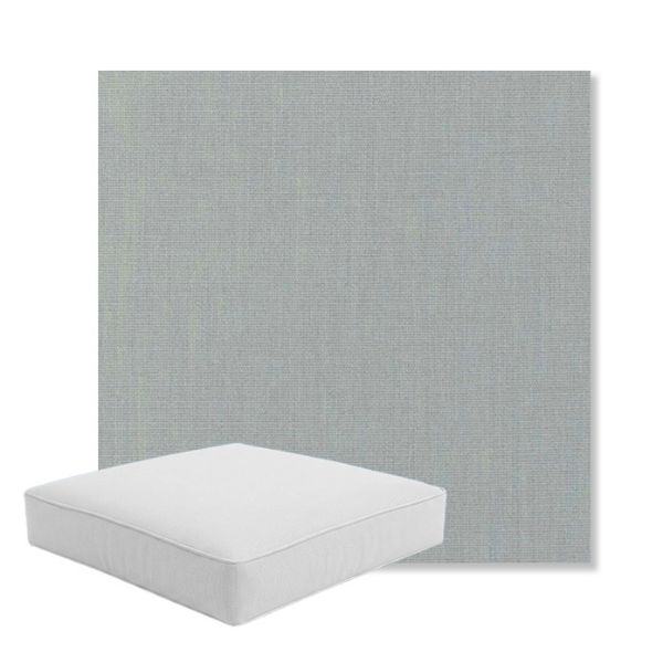 Picture of Play Sky | Boxed Square Outdoor Seat Cushion - Sunbrella© Fabric
