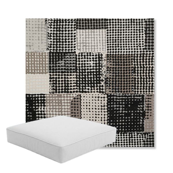 Picture of Pop Film | Boxed Square Outdoor Seat Cushion - Sunbrella© Fabric