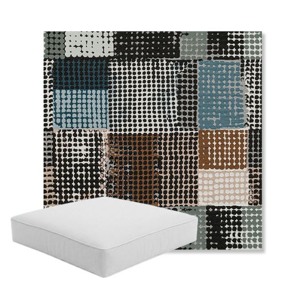 Picture of Pop Fizz | Boxed Square Outdoor Seat Cushion - Sunbrella© Fabric
