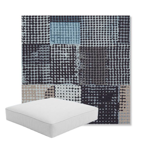 Picture of Pop Patch | Boxed Square Outdoor Seat Cushion - Sunbrella© Fabric