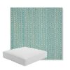 Picture of Posh Aqua | Boxed Square Outdoor Seat Cushion - Sunbrella© Fabric