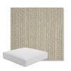 Picture of Posh Ash | Boxed Square Outdoor Seat Cushion - Sunbrella© Fabric