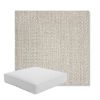 Picture of Posh Pebble | Boxed Square Outdoor Seat Cushion - Sunbrella© Fabric