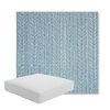 Picture of Posh Sky | Boxed Square Outdoor Seat Cushion - Sunbrella© Fabric