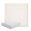 Picture of Posh Snow | Boxed Square Outdoor Seat Cushion - Sunbrella© Fabric