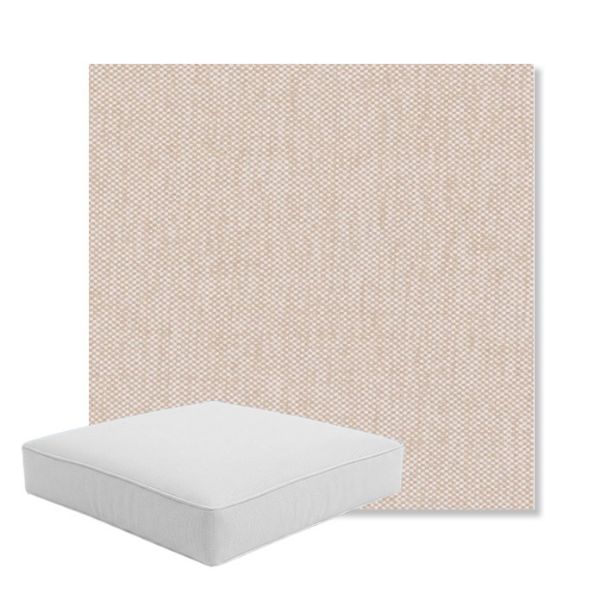 Picture of Proof Denim | Boxed Square Outdoor Seat Cushion - Sunbrella© Fabric
