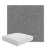 Picture of Proof Slate | Boxed Square Outdoor Seat Cushion - Sunbrella© Fabric