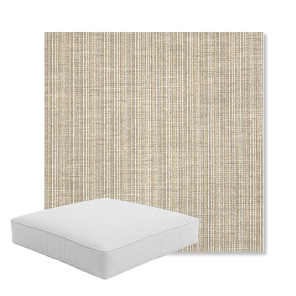 Picture of Proven Dune | Boxed Square Outdoor Seat Cushion - Sunbrella© Fabric