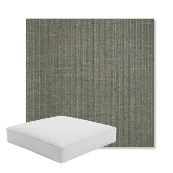 Picture of Proven Olive | Boxed Square Outdoor Seat Cushion - Sunbrella© Fabric
