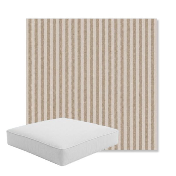 Picture of Refresh Dune | Boxed Square Outdoor Seat Cushion - Sunbrella© Fabric