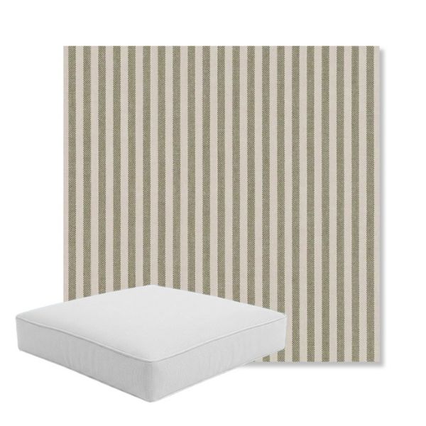 Picture of Refresh Hedge | Boxed Square Outdoor Seat Cushion - Sunbrella© Fabric