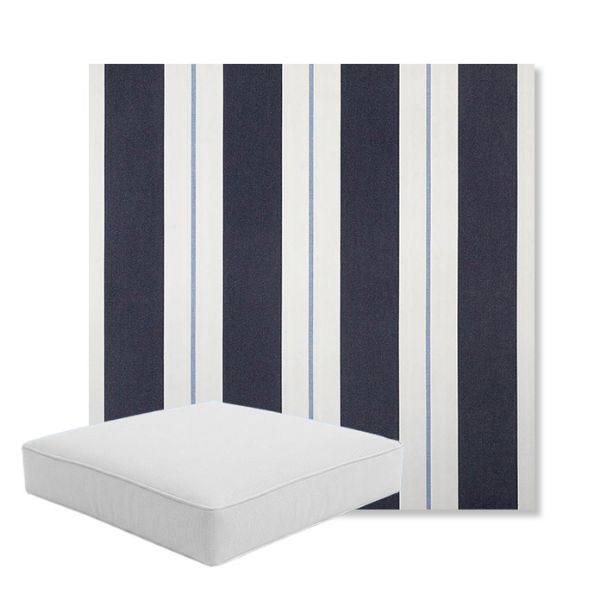 Picture of Relate Harbor | Boxed Square Outdoor Seat Cushion - Sunbrella© Fabric