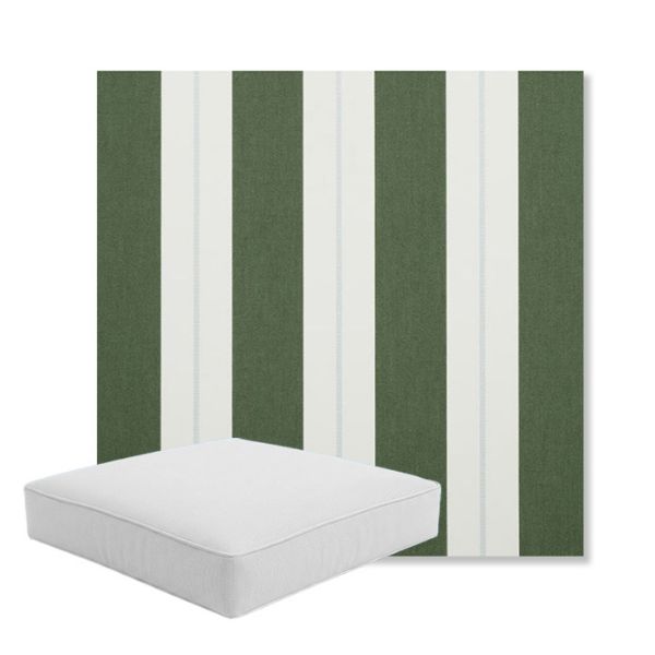 Picture of Relate Ivy | Boxed Square Outdoor Seat Cushion - Sunbrella© Fabric