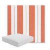 Picture of Relate Persimmon | Boxed Square Outdoor Seat Cushion - Sunbrella© Fabric