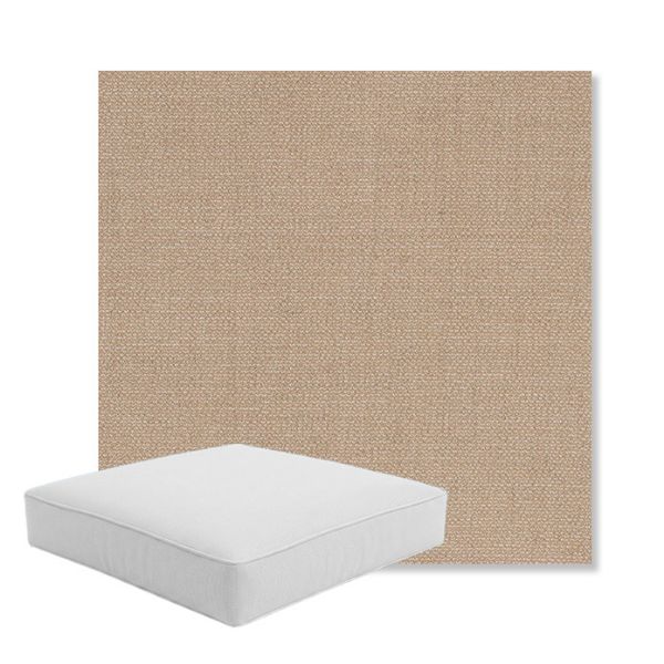 Picture of Remix Camel | Boxed Square Outdoor Seat Cushion - Sunbrella© Fabric