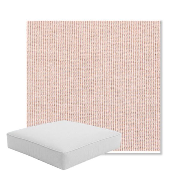 Picture of Replay Clay | Boxed Square Outdoor Seat Cushion - Sunbrella© Fabric
