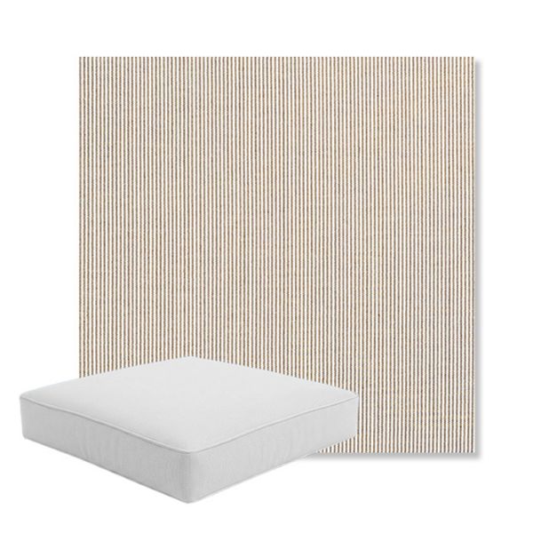 Picture of Replay Taupe | Boxed Square Outdoor Seat Cushion - Sunbrella© Fabric