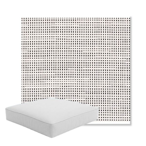 Picture of Rest Ink | Boxed Square Outdoor Seat Cushion - Sunbrella© Fabric