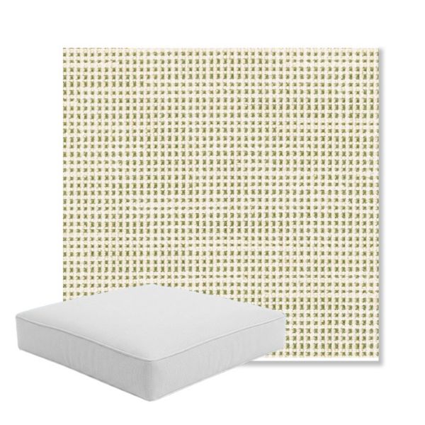 Picture of Rest Meadow | Boxed Square Outdoor Seat Cushion - Sunbrella© Fabric