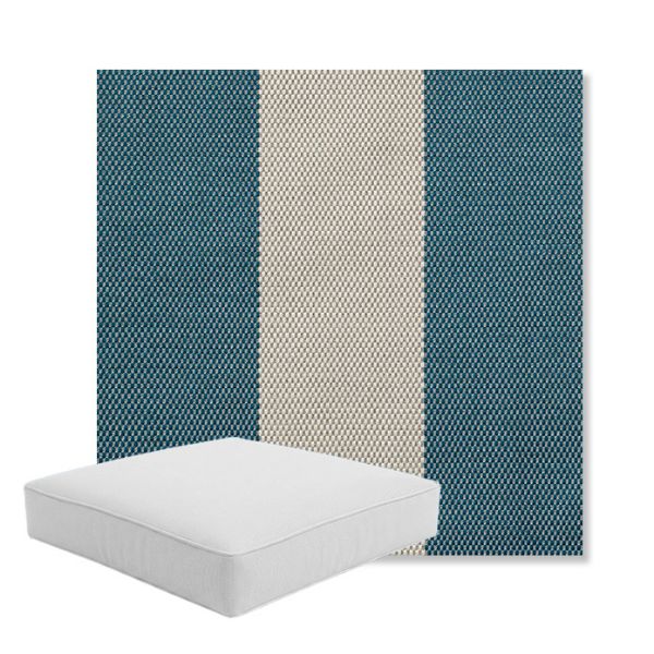 Picture of Rothko Curacao | Boxed Square Outdoor Seat Cushion - Sunbrella© Fabric
