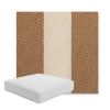 Picture of Rothko Latte | Boxed Square Outdoor Seat Cushion - Sunbrella© Fabric