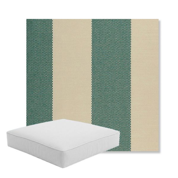 Picture of Rothko Mermaid | Boxed Square Outdoor Seat Cushion - Sunbrella© Fabric