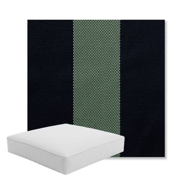 Picture of Rothko Mint Julep | Boxed Square Outdoor Seat Cushion - Sunbrella© Fabric