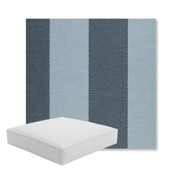 Picture of Rothko Oceanfront | Boxed Square Outdoor Seat Cushion - Sunbrella© Fabric