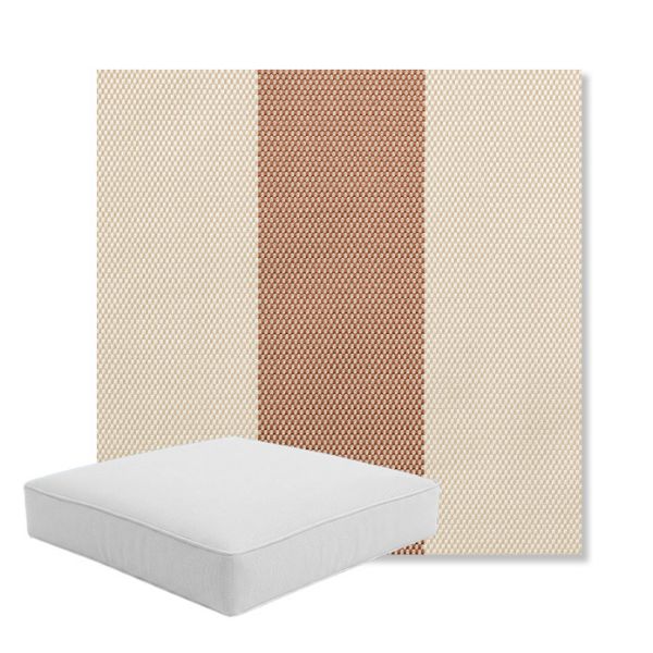 Picture of Rothko Pink Lady | Boxed Square Outdoor Seat Cushion - Sunbrella© Fabric