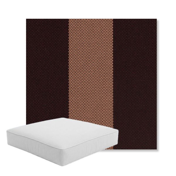 Picture of Rothko Sangria | Boxed Square Outdoor Seat Cushion - Sunbrella© Fabric