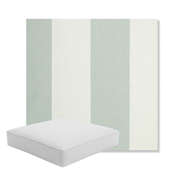 Picture of Rothko Seahorse | Boxed Square Outdoor Seat Cushion - Sunbrella© Fabric