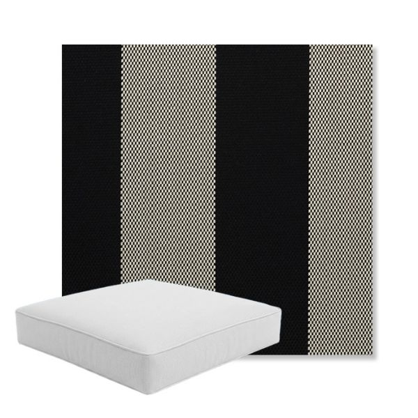 Picture of Rothko Stone Harbor | Boxed Square Outdoor Seat Cushion - Sunbrella© Fabric