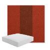Picture of Rothko Whiskey Ginger | Boxed Square Outdoor Seat Cushion - Sunbrella© Fabric
