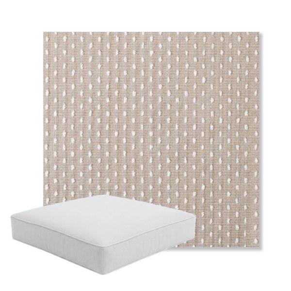 Picture of Royale Silk | Boxed Square Outdoor Seat Cushion - Sunbrella© Fabric