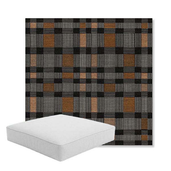Picture of Rubix Center City | Boxed Square Outdoor Seat Cushion - Sunbrella© Fabric