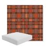 Picture of Rubix Spicy Melon | Boxed Square Outdoor Seat Cushion - Sunbrella© Fabric