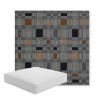 Picture of Rubix Vintage Denim | Boxed Square Outdoor Seat Cushion - Sunbrella© Fabric