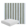 Picture of Sail Away Aloe | Boxed Square Outdoor Seat Cushion - Sunbrella© Fabric