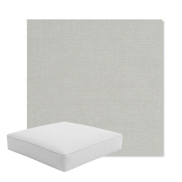 Picture of Sailcloth Seagull | Boxed Square Outdoor Seat Cushion - Sunbrella© Fabric