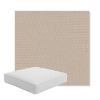 Picture of Shelter Linen | Boxed Square Outdoor Seat Cushion - Sunbrella© Fabric