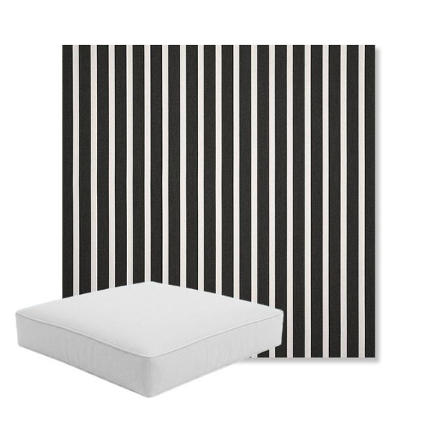 Picture of Shore Classic | Boxed Square Outdoor Seat Cushion - Sunbrella© Fabric