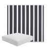 Picture of Shore Navy | Boxed Square Outdoor Seat Cushion - Sunbrella© Fabric