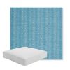 Picture of Solo Sky | Boxed Square Outdoor Seat Cushion - Sunbrella© Fabric