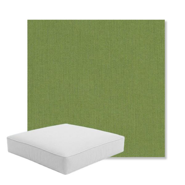 Picture of Spectrum Cilantro | Boxed Square Outdoor Seat Cushion - Sunbrella© Fabric