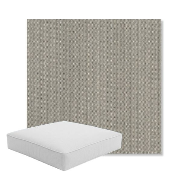 Picture of Spectrum Dove | Boxed Square Outdoor Seat Cushion - Sunbrella© Fabric