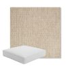 Picture of Tailored Putty | Boxed Square Outdoor Seat Cushion - Sunbrella© Fabric