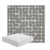 Picture of Toggle Greystone | Boxed Square Outdoor Seat Cushion - Sunbrella© Fabric