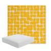 Picture of Toggle Lemon Drop | Boxed Square Outdoor Seat Cushion - Sunbrella© Fabric