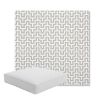 Picture of Underline Dove | Boxed Square Outdoor Seat Cushion - Sunbrella© Fabric